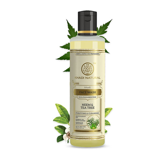 Khadi Natural Neem & Tea Tree Herbal Face Wash-210ml