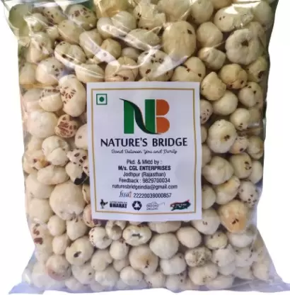 Nature's Bridge Phool Makhana Makhana 100 gm Gorgon Nut Puffed Kernels Fox Nut Lotus Seeds Pop Fox Nut  (100 g)