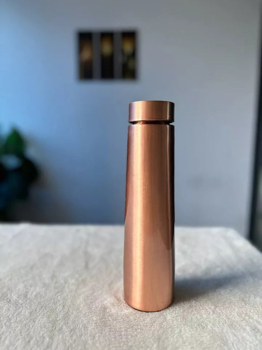 Plain Pencil Copper Drinking Water Bottle - 900ml