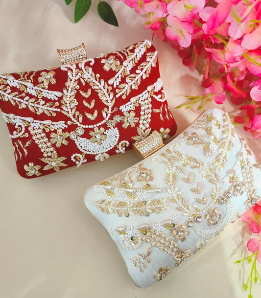 Bridal Embroidery Clutch