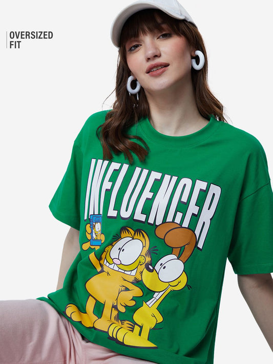 Garfield Influencer Women Oversized T-Shirts