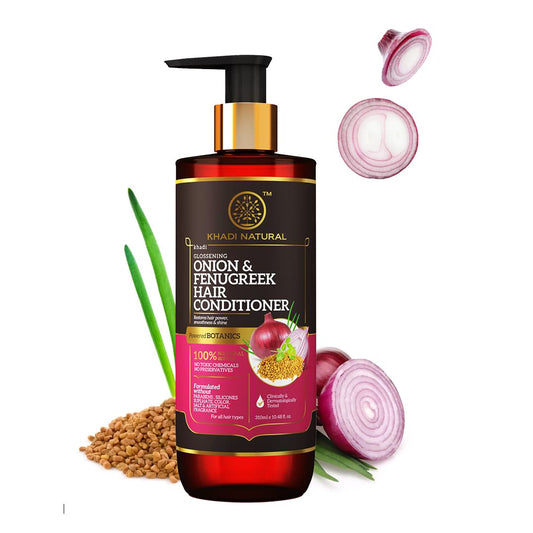 Khadi Natural Onion & Fenugreek Hair Cleanser- Paraben Free-310 ml