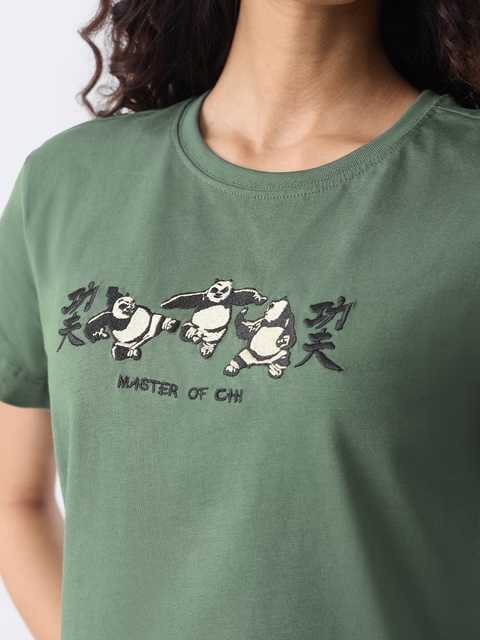 Kung Fu Panda Dragon Warrior Women T-Shirts