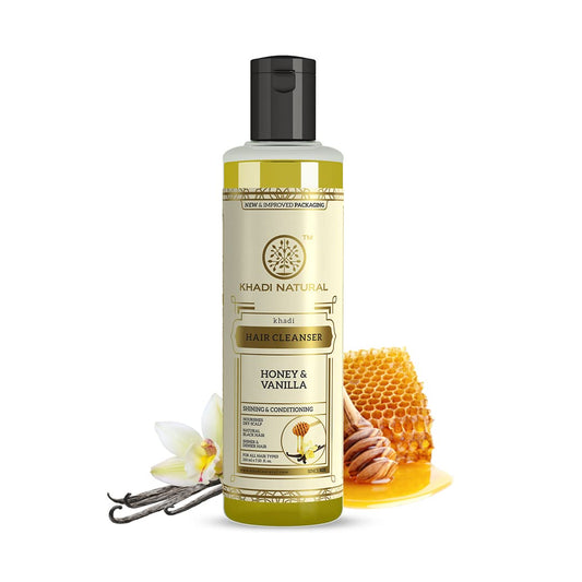 Khadi Natural Honey & Vanilla Hair Cleanser - 210 ml