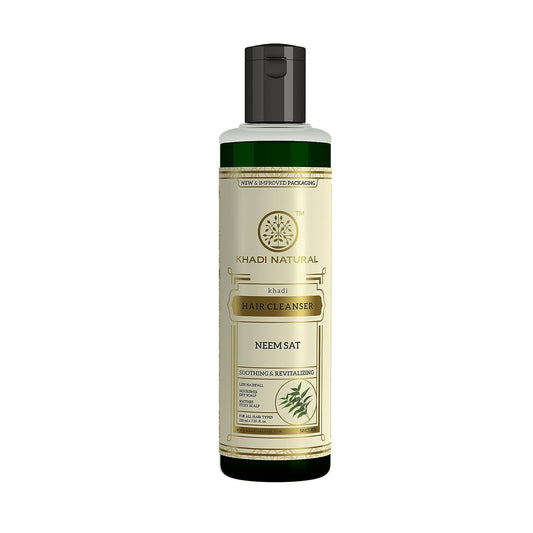 Khadi Natural Hair Cleanser Neem Sat Hair Shampoo-210ml