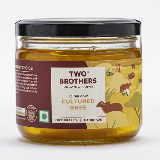 Two Brothers Organic Farms A2 Gir Cow Cultured Ghee - 250 ml