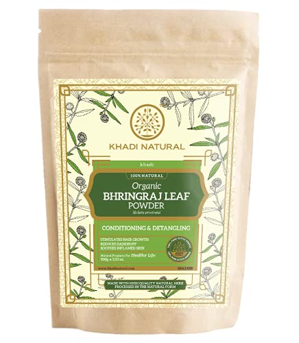 Khadi Natural Organic Bhringraj Leaf Powder - 100gm