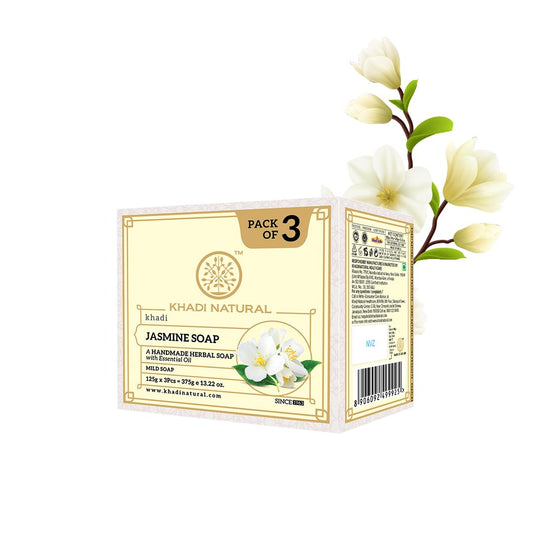 Khadi Natural Jasmine Soap 125gm (Pack of 3)