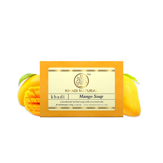 Khadi Natural Mango Handmade Herbal Soap, 125 g