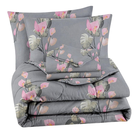 Floral Design Bedding Set 4 Pieces Set BS-2