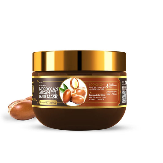 Khadi Natural Moroccan Argan Hair Mask 200gm-Powered Botanics