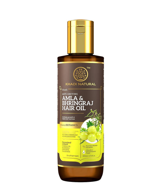 Khadi Natural Amla & Bhringraj Hair Oil Herbal Oil - 200ml