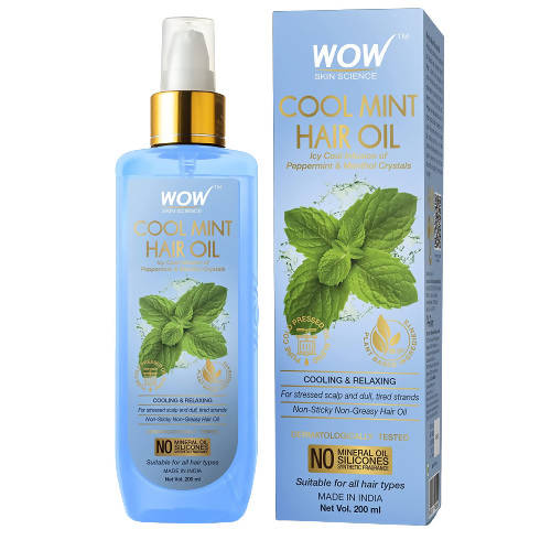 Wow Skin Science Cool Mint Hair Oil -200 ml