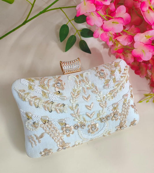 Bridal Embroidery Clutch