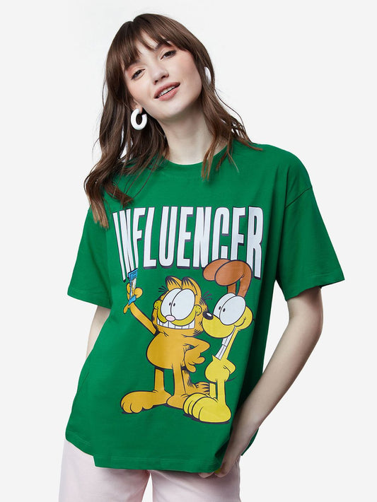 Garfield Influencer Women Oversized T-Shirts