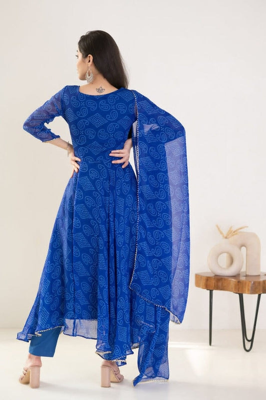 Heavy Georgette Long Gown Dresses & Dupatta