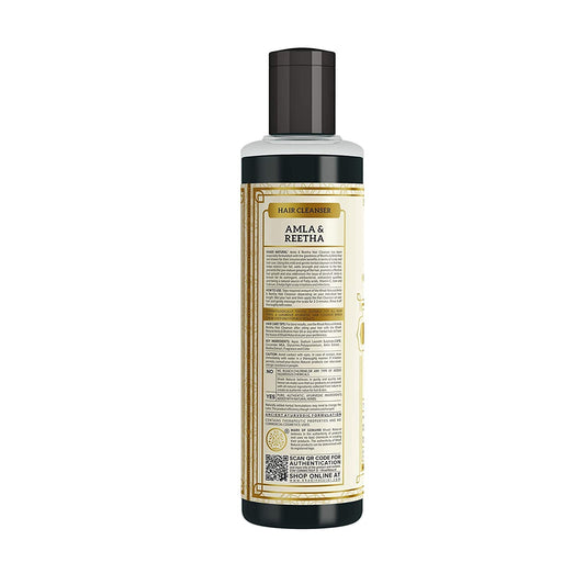 Khadi Natural Herbal Amla and Reetha Hair Cleanser, 210 ml