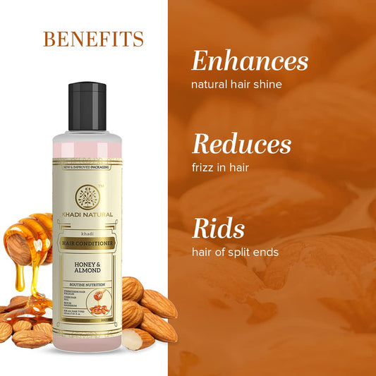 Khadi Natural Honey & Almond Hair Conditioner - 210ml