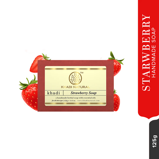 Khadi Natural Strawberry Soap (125gm)