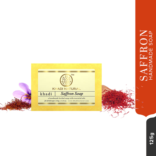 Khadi Natural Saffron Soap 125g