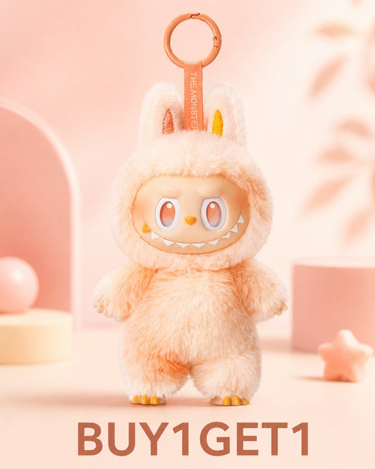 (Buy 1 Get 1 Free) Labubu Happiness Plush Doll– Cute Bag Charm