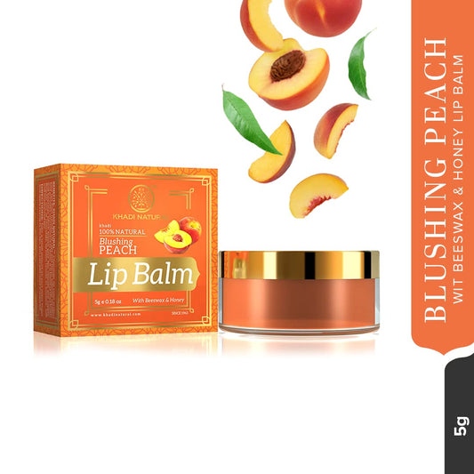 Khadi Natural Peach Lip Balm