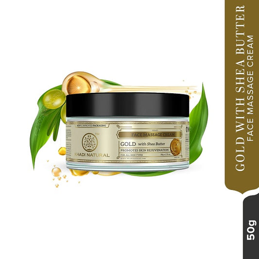 Khadi Natural Gold Herbal Face Massage Cream  (50 g)