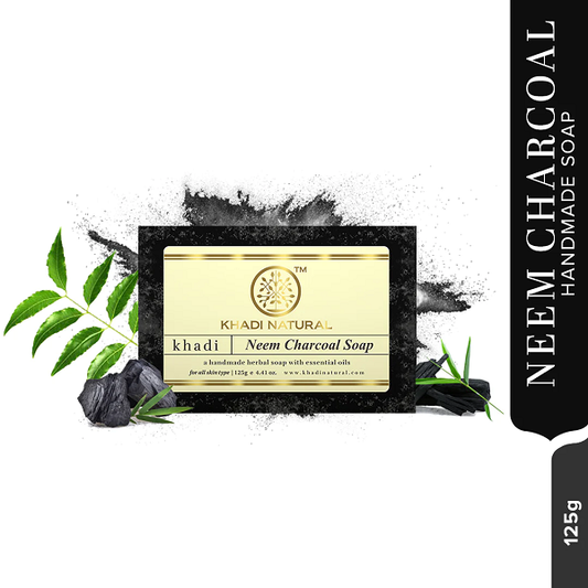 Khadi Natural Neem Charcoal Soaps