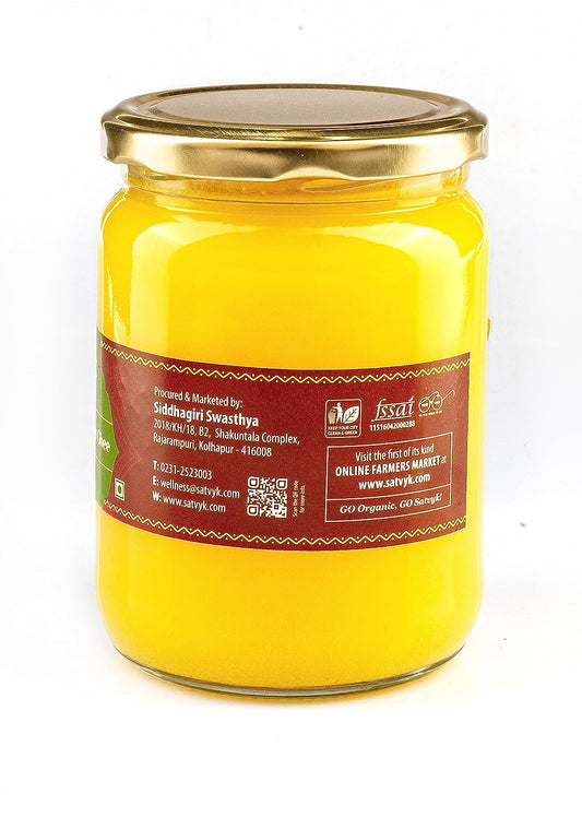 Siddhagiri's Satvyk Organic Pure Desi Cow Ghee - 250 ml