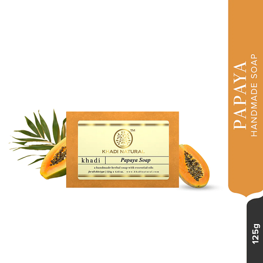 Khadi Natural Ayurvedic Papaya Soap (125gm)