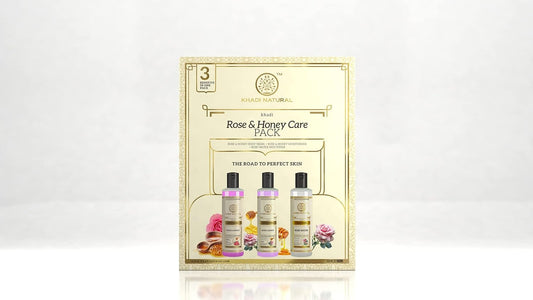 Khadi Natural Rose & Honey Care Pack