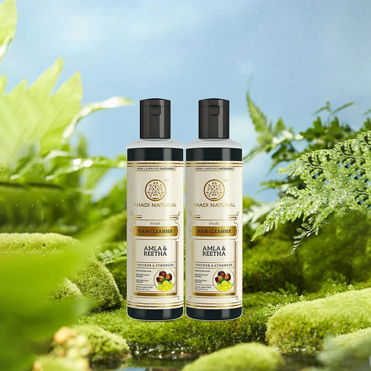 Khadi Natural Amla & Reetha Hair Cleanser - Pack of 2