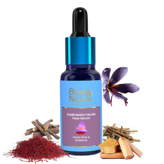 Blue Nectar Kumkumadi Tailam Skin Brightening Face Oil for Glowing Skin, Dull & Damage Skin Repair -30 ml