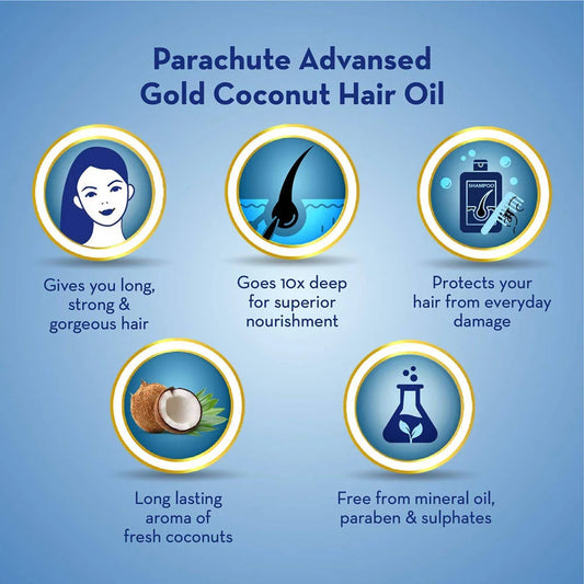 Parachute Advansed Gold Coconut Hair Oil -400 ml