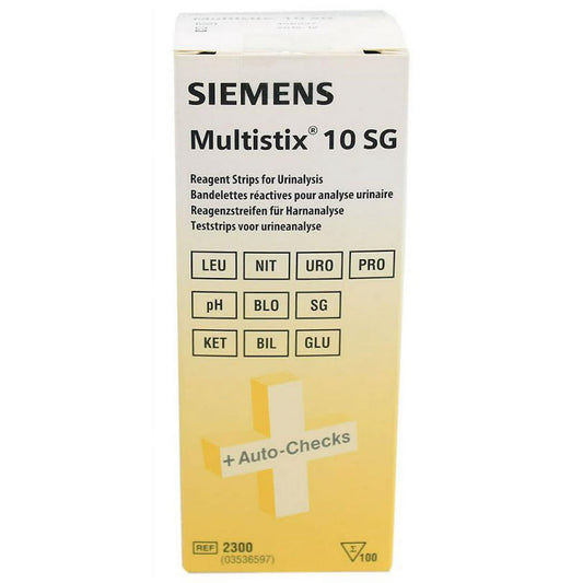 SIEMENS Multistix 10 SG Urine Reagent Strip - Box of 100