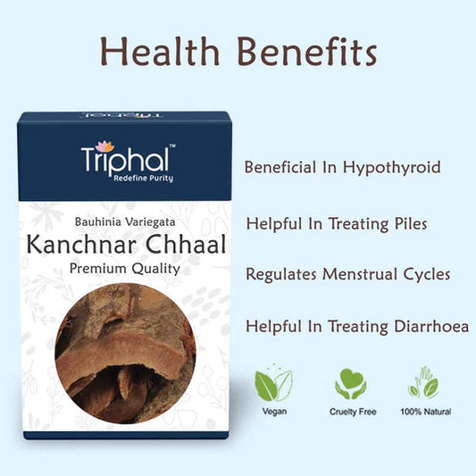 Triphal Kanchnar Bark Powder – Kachnar Chaal Churn – Bauhinia Variegata