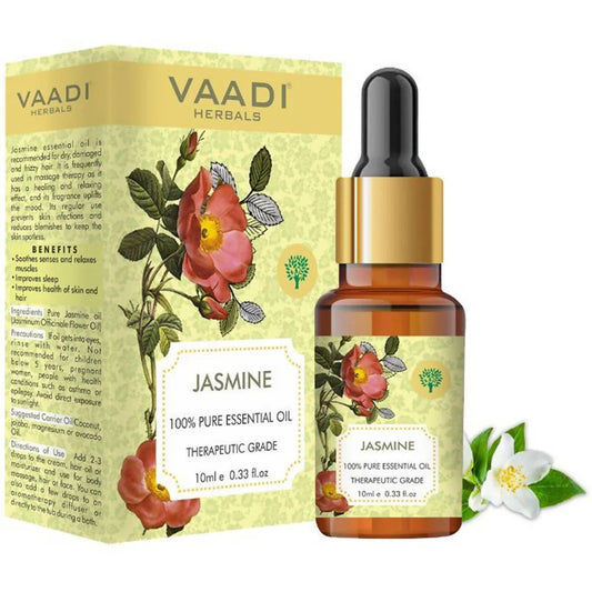 Vaadi Herbals Jasmine 100% Pure Essential Oil Therapeutic Grade -10 ML