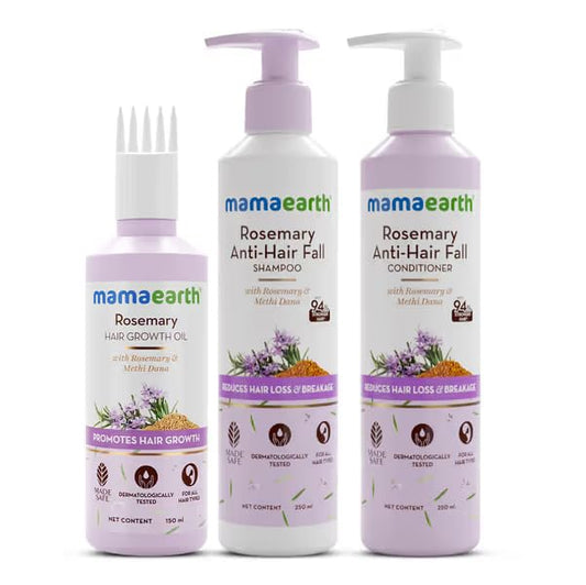 Mamaearth Rosemary Hair Fall Control Kit - 650 ml