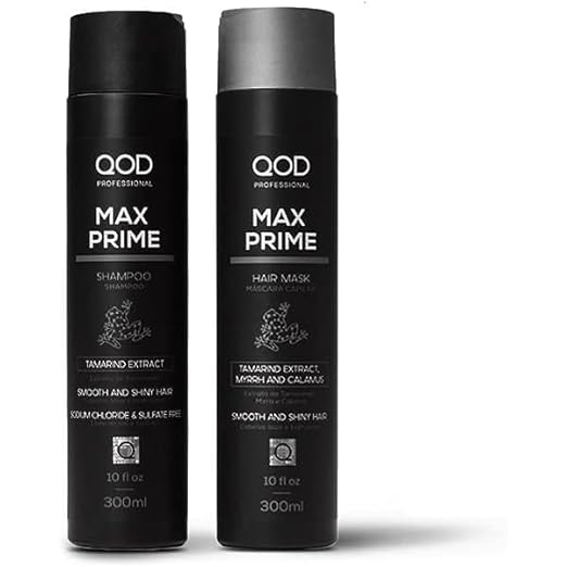 QOD Professional Max Prime After Treatment Shampoo & Hair Mask Combo