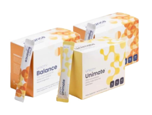 Unicity  Balance Orange Flavor60 pack Unimate Lemon Flavor30pack