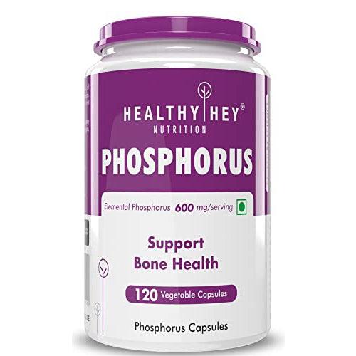 HealthyHey Phosphorus Capsules - 120 Count Dietary Supplement