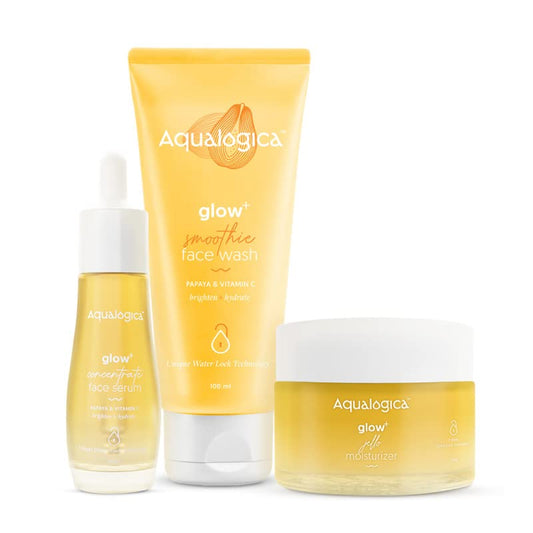 Aqualogica All In One Essentials Kit Face Wash (100g) - Face Serum (3Oml) - Gel Moisturizer (50g)