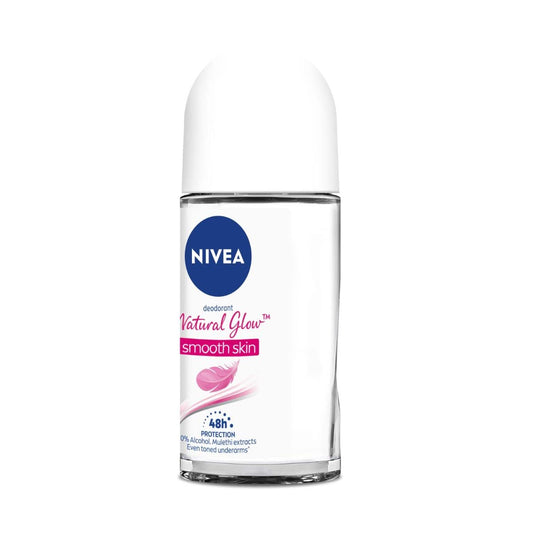 NIVEA Natural Glow Smooth Skin Deodorant Roll On for Women- 50ml