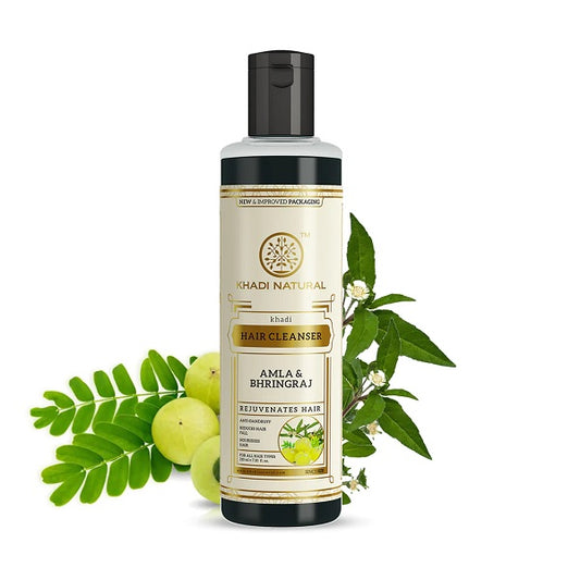 Khadi Natural Amla & Bhringraj Hair Shampoo Hair Cleanser - 210 ml