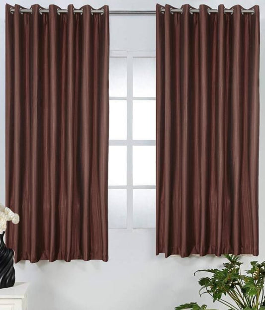 Eyelet Plain Polyester Curtain Home Office Decor CUN-1