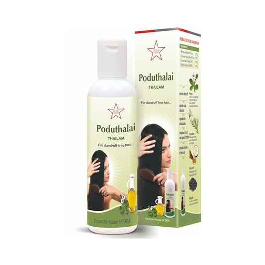 SKM Siddha And Ayurveda Poduthalai Thailam - 100 ml