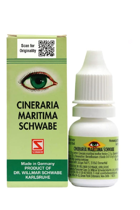 Dr. Willmar Schwabe Germany Cineraria Maritima Eye Drop -|(Without Alcohol-With Alcohol)