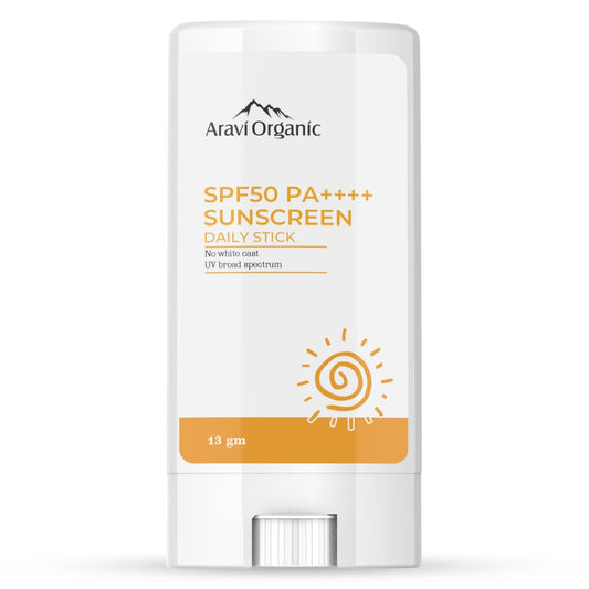 Aravi Organic SPF 50+ Daily Sunscreen Stick -13 gm