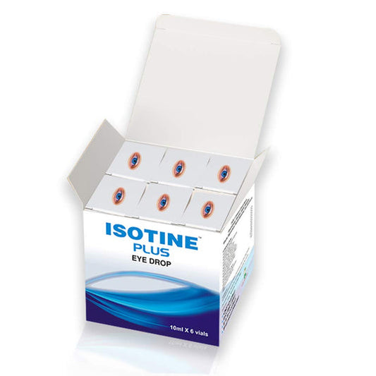 Isotine Plus Eye Drop 6 Bottles (10 ml Each)