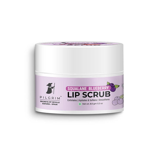 Pilgrim Spanish Squalane Lip Scrub -Blueberry | 8 gm